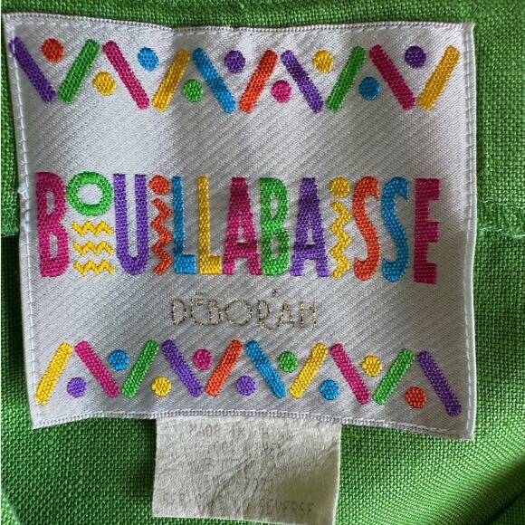 80s AMERICAN VINTAGE 100% Linen Top Women's Size 6 Breathable Natural Fiber - Picture 6 of 8